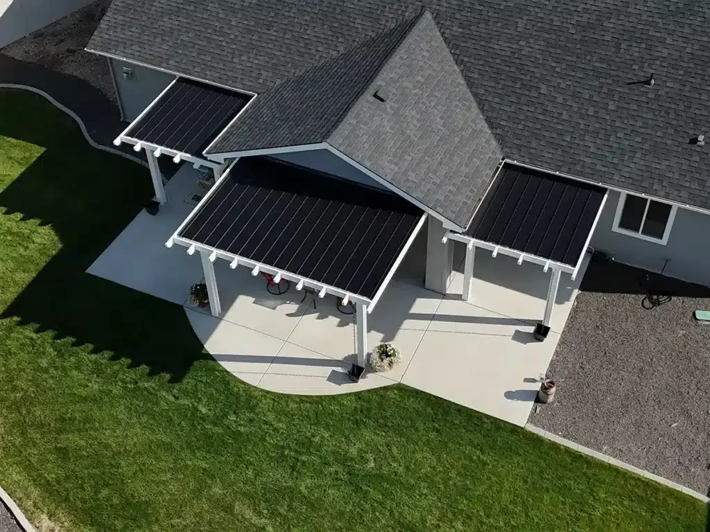 Insulated aluminum patio cover installed in St George Utah